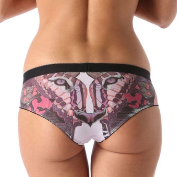 Diesel Women's Briefs Panties Medium Multi Color Cool 360 Onyx Print New - Picture 2 of 6